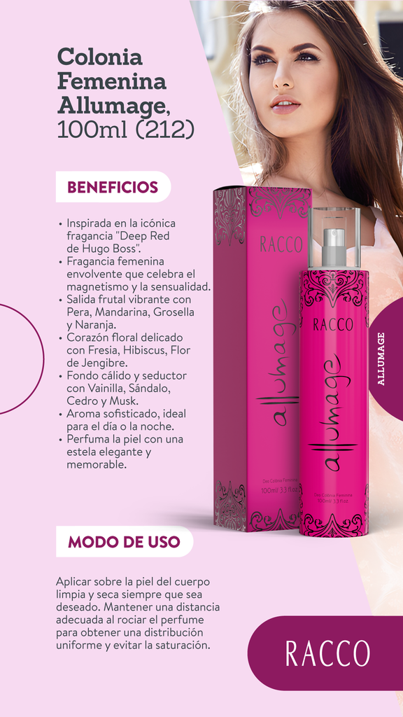 Colonia Femenina Allumage, 100ml (212)