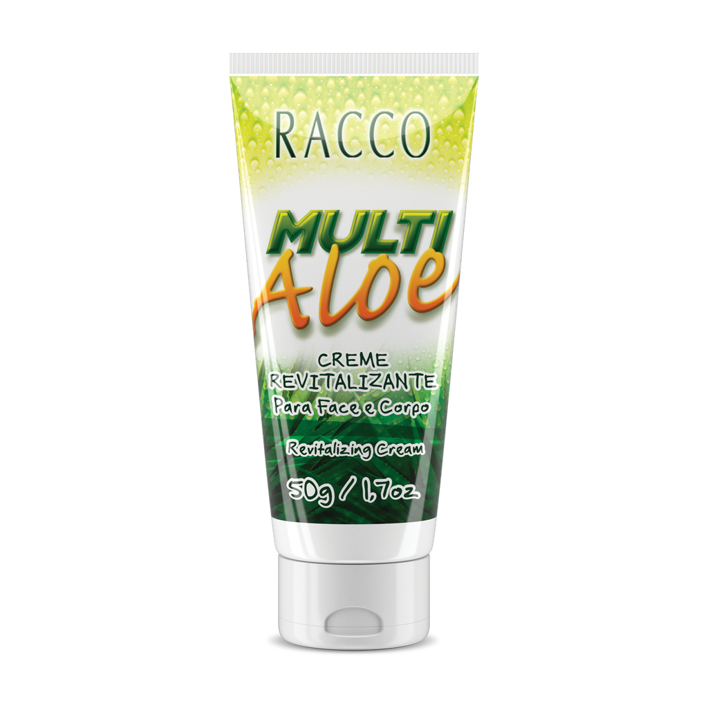 Crema Revitalizante para Rostro y Cuerpo Multi Aloe Racco, 50g (1185)