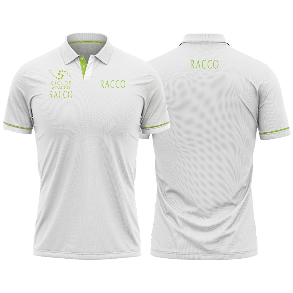 [824] Polera Ciclos Blanca Masculina - 2XG - Racco (824)
