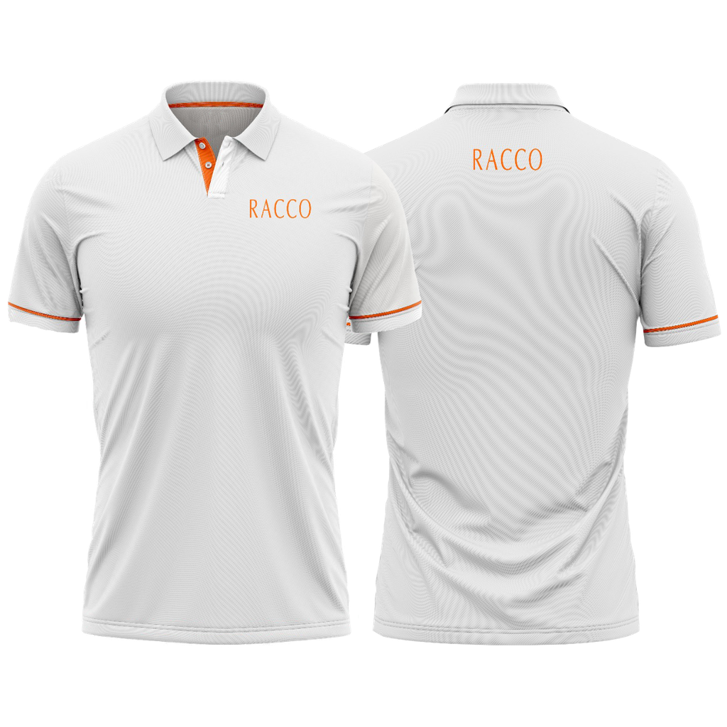 [668] Polera Blanca Masculina - G - Racco (668)