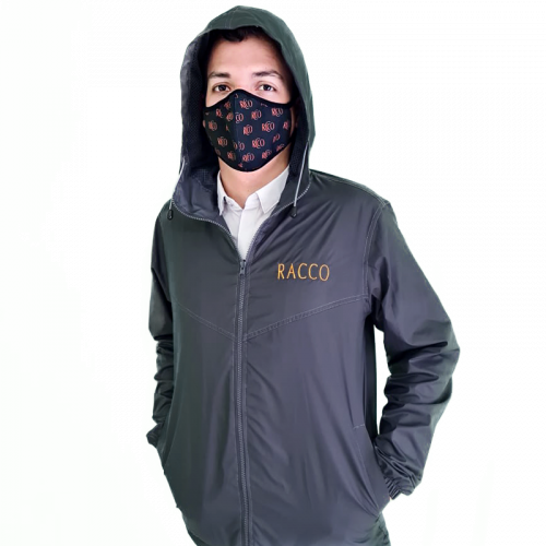 [735] Chaqueta Impermeable Gris - M - Racco (735)