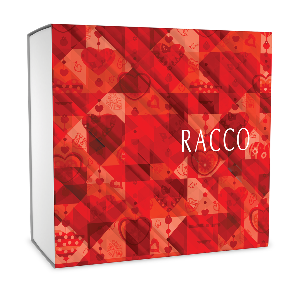 [825] Caja de Regalo Corazones Rojos Racco (825)